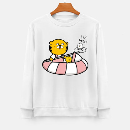 Front Patterned Long Sleeve TopFitted Sharp