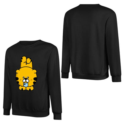 Front Patterned Long Sleeve TopStreetFit Standard