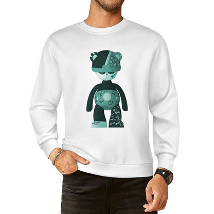 Long Sleeve With Front PatternCrewneck YearRound