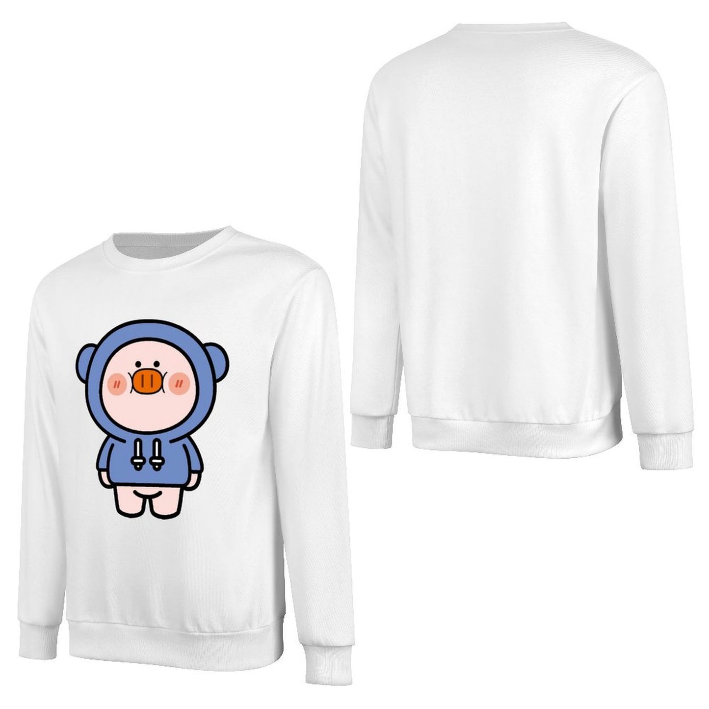 Front Patterned Long Sleeve TopMinimalist High-Quality