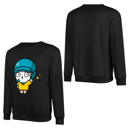 Front Patterned Long Sleeve TopMinimalist Smooth Feel