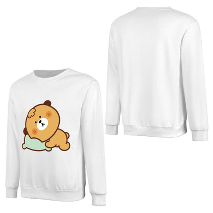 Front Patterned Long Sleeve TopLifestyle Easy-Care