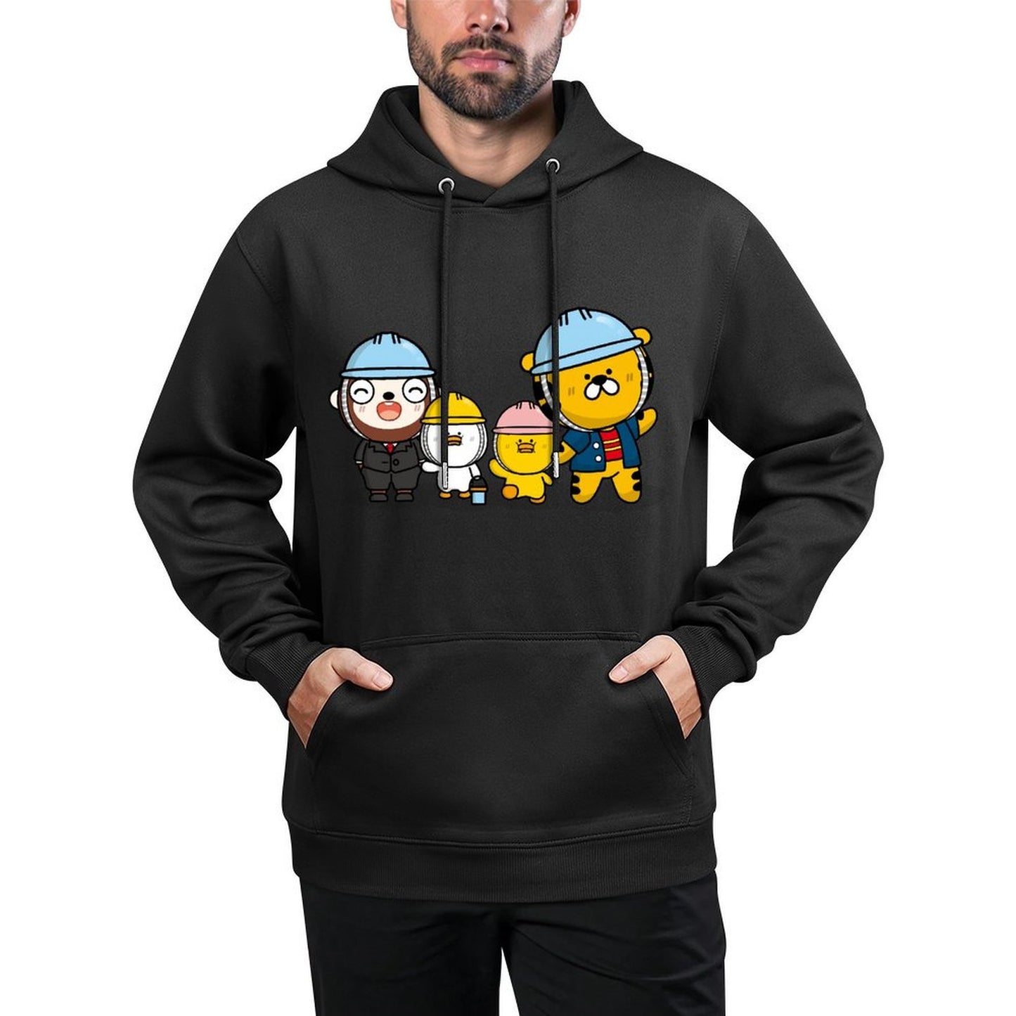 IPBR 250g Hooded Pocket Sweatshirt Front GraphicMen's Hooded  Sweatshirt4001081