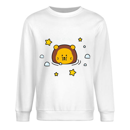 Front Patterned Long Sleeve TopSmooth Feel