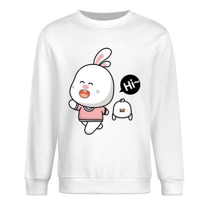 Front Patterned Long Sleeve TopFundraising Double-Stitched