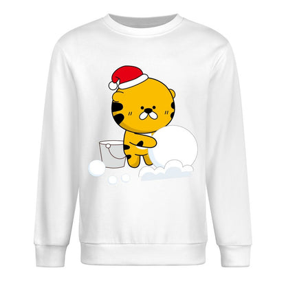 Front Patterned Long Sleeve TopOversized Sleek