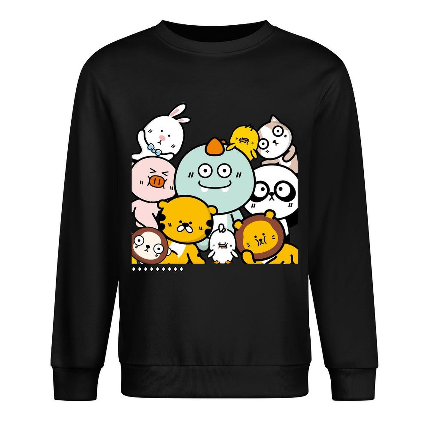 Front Patterned Long Sleeve TopIndoor Strong