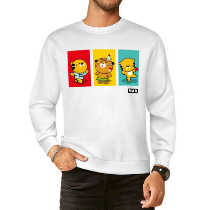 Front Patterned Long Sleeve TopSmooth Feel Edition