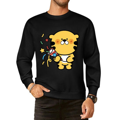 Front Patterned Long Sleeve TopLogo-Ready Printed