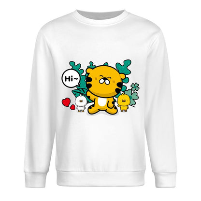 Front Patterned Long Sleeve TopPrinted SmoothWear