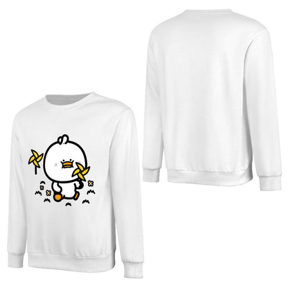 Front Patterned Long Sleeve TopPureStyle Cotton