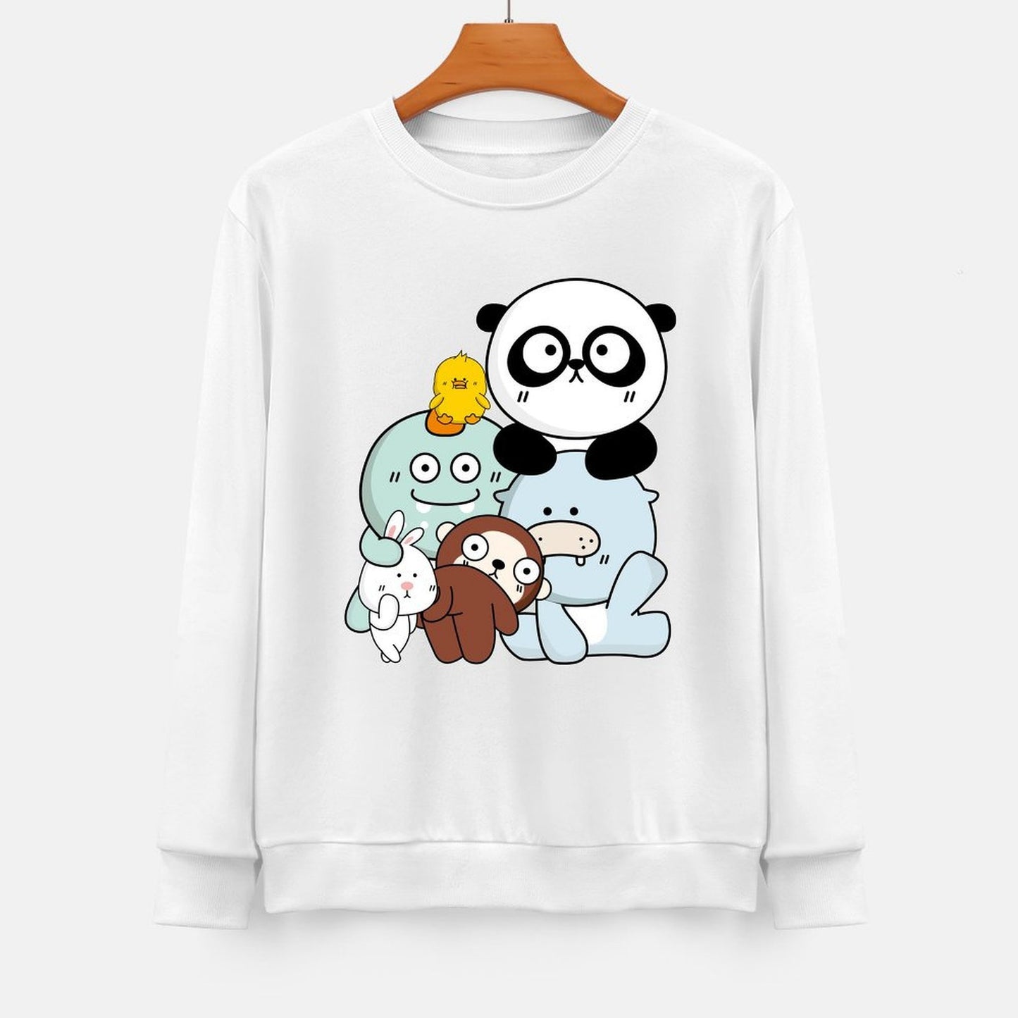 Front Patterned Long Sleeve TopRetro Performance