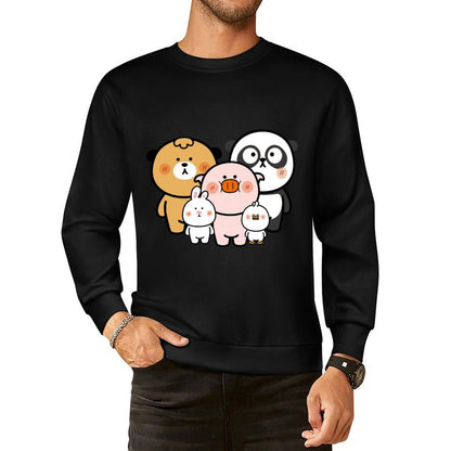 Front Patterned Long Sleeve TopSoftTouch Print-Ready