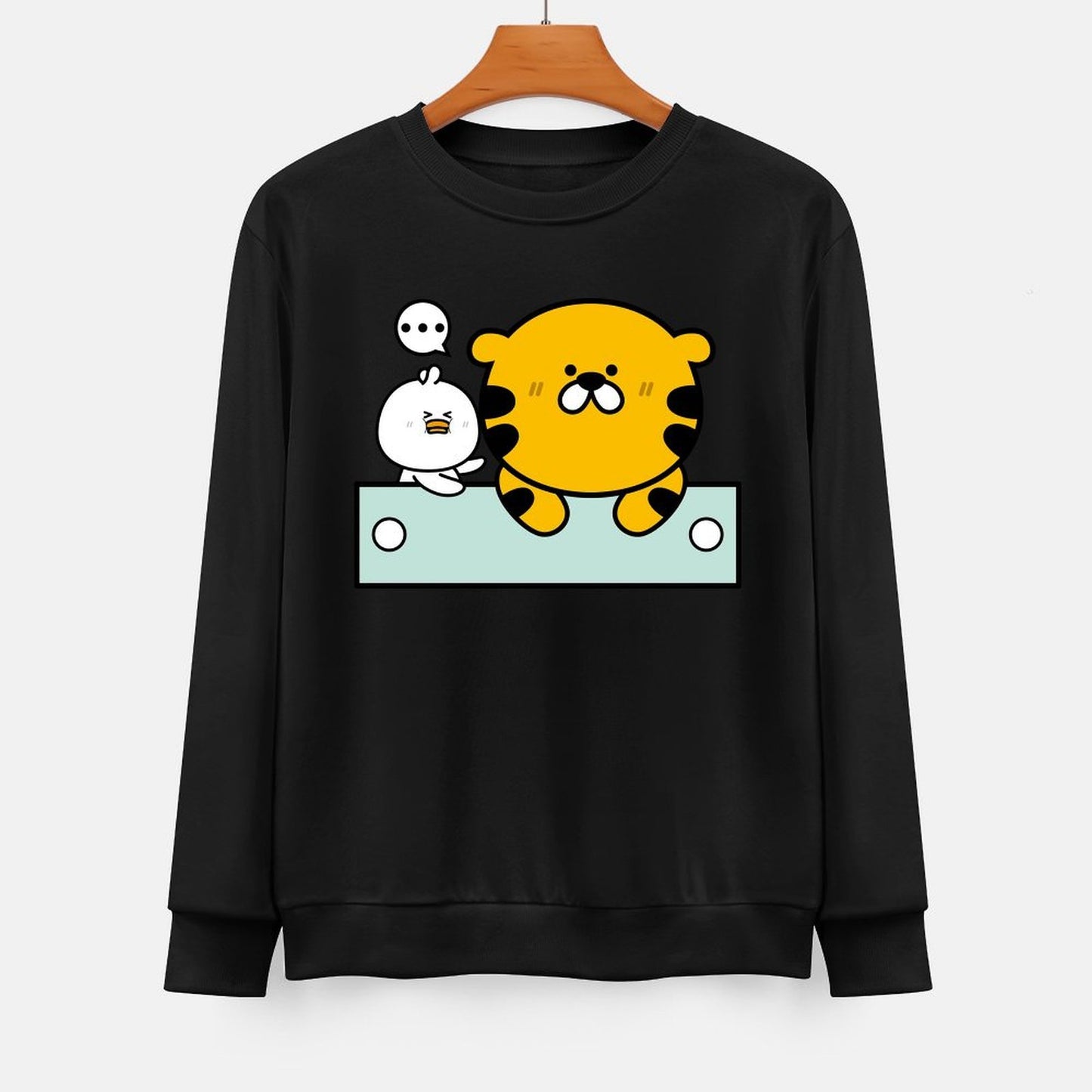  Front Patterned Long Sleeve TopSoft Eco-Conscious