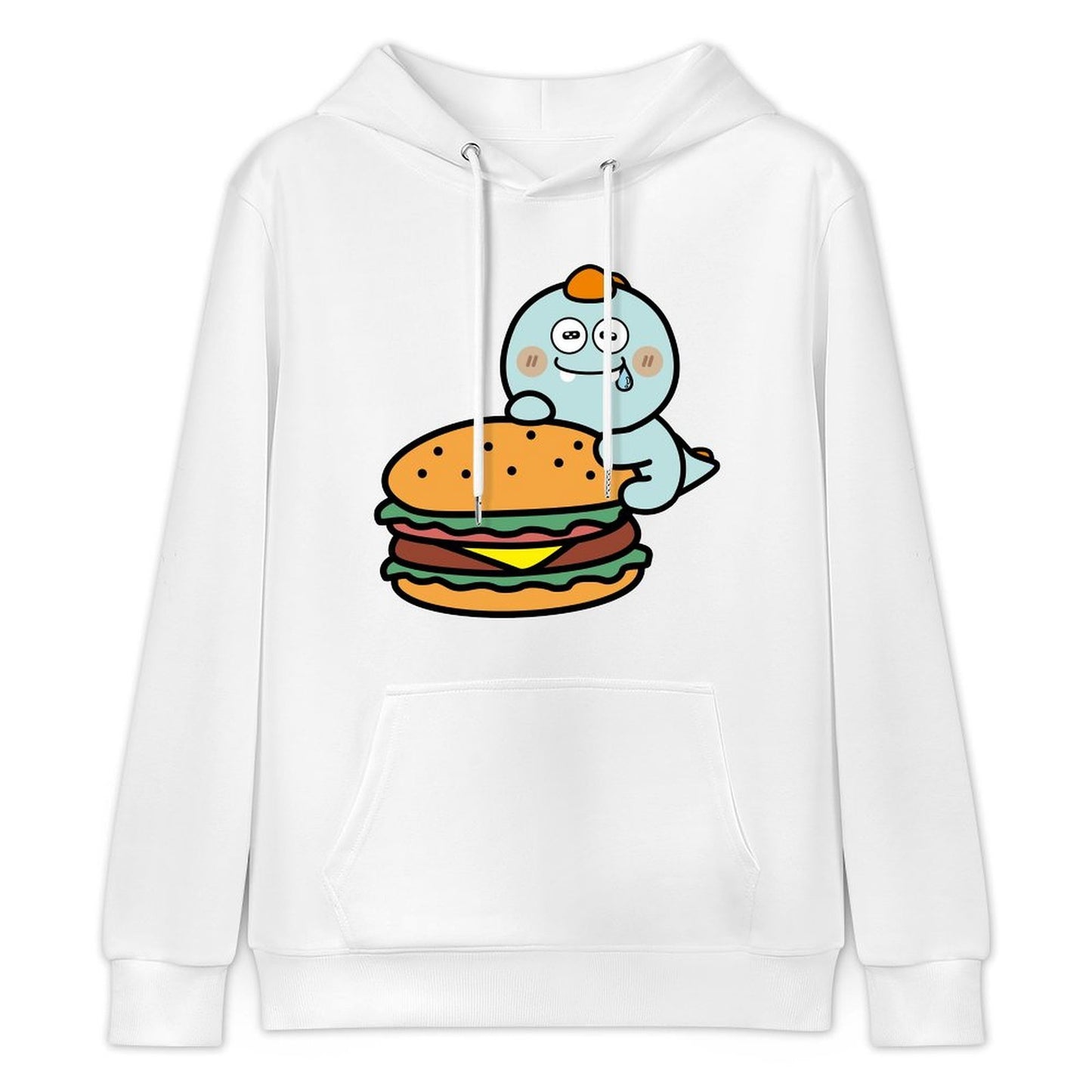 Heat-Transfer Minimalist Front Graphic Hoodies