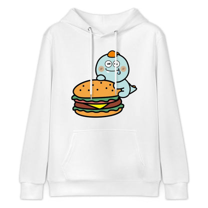 Heat-Transfer Minimalist Front Graphic Hoodies