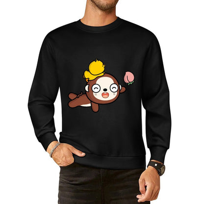 Front Patterned Long Sleeve TopShrink-Resistant EssentialFit