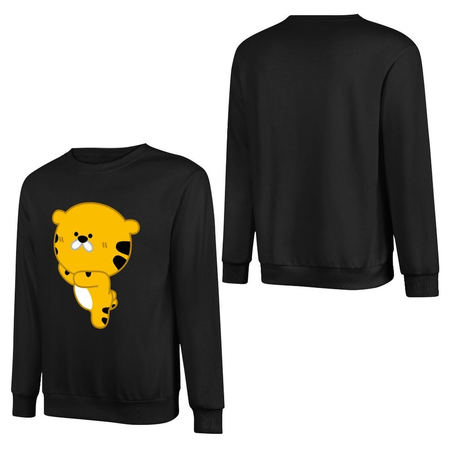 Front Patterned Long Sleeve TopSoft-Touch Crisp Print