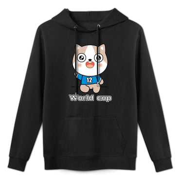 Refined Sleek Front Graphic Hoodies