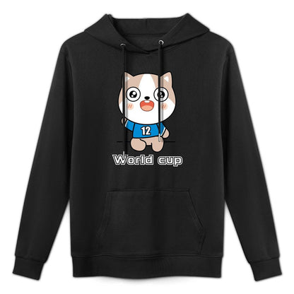 Refined Sleek Front Graphic Hoodies