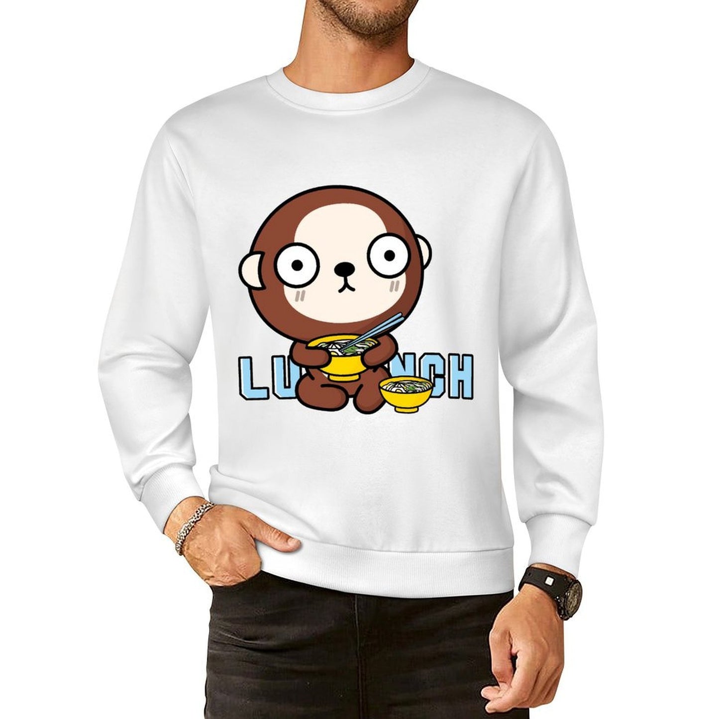 Front Patterned Long Sleeve TopEssential Tear-Resistant