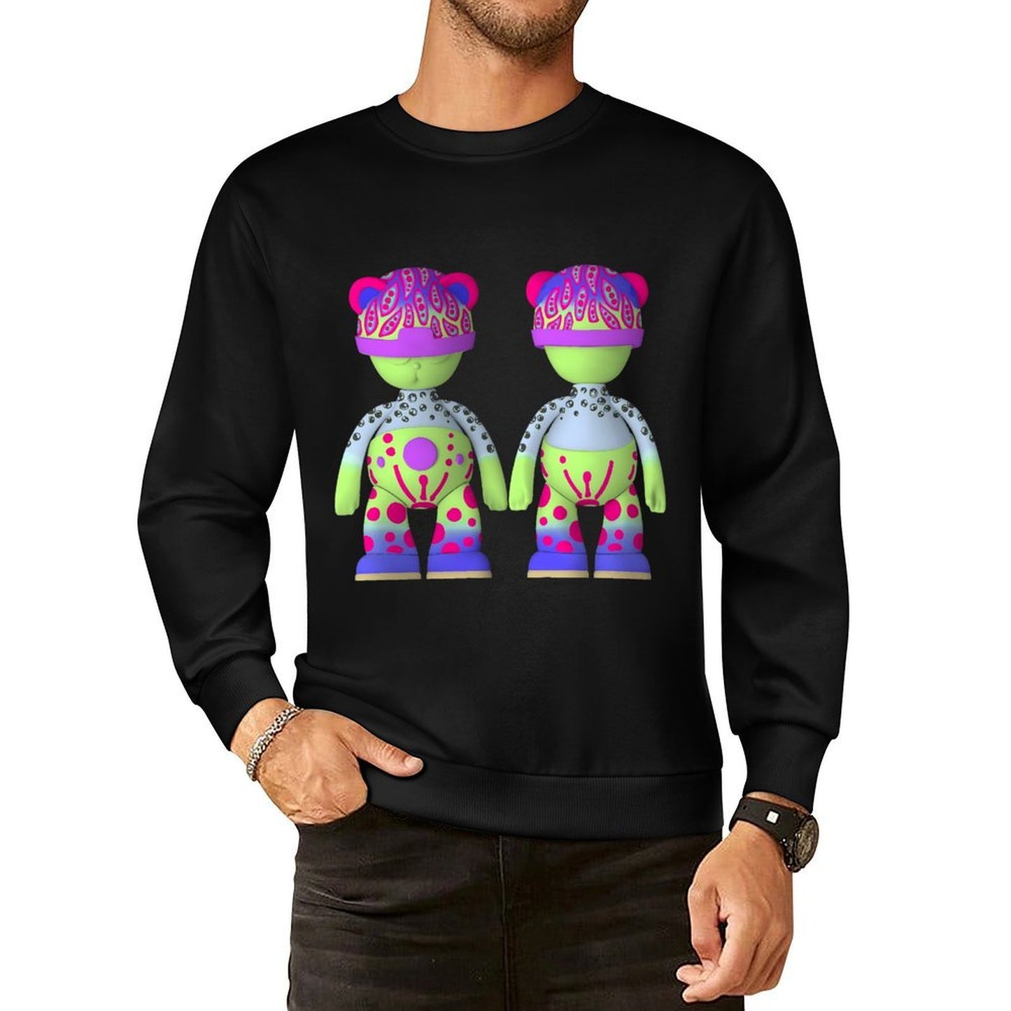 IPIB 250g Crew Neck Long Sleeve Sweatshirt Front GraphicCrew Neck Long Sleeve Sweatshirt6000079-2