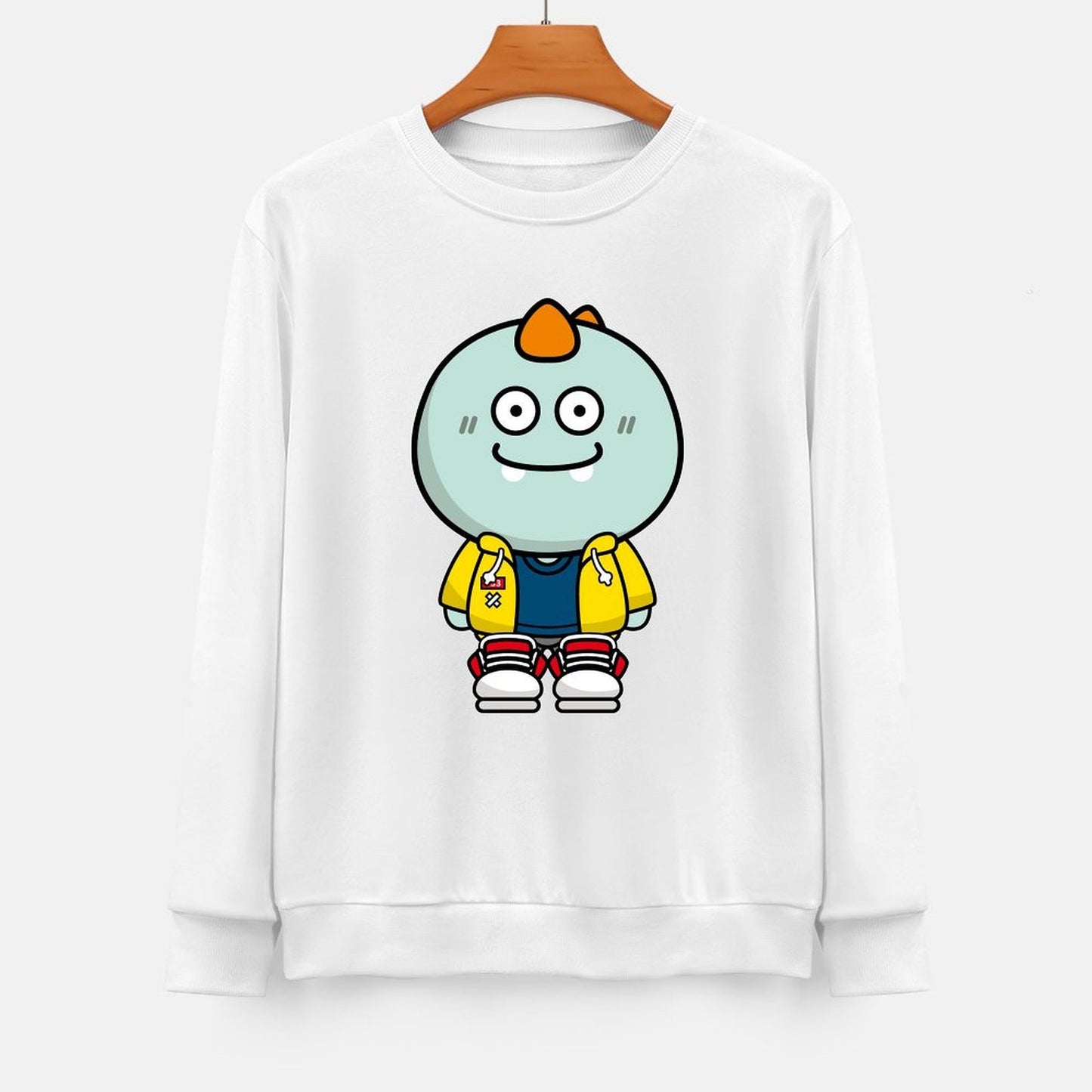 Front Patterned Long Sleeve TopRegularFit Original