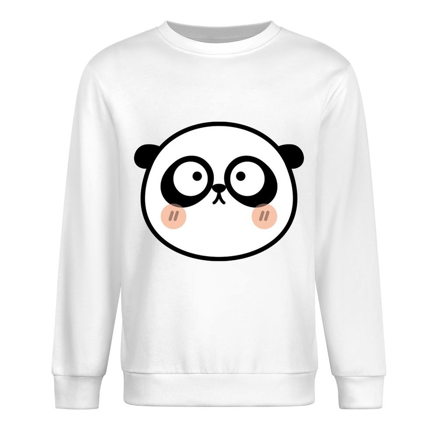 Front Patterned Long Sleeve TopCrisp Print Clean