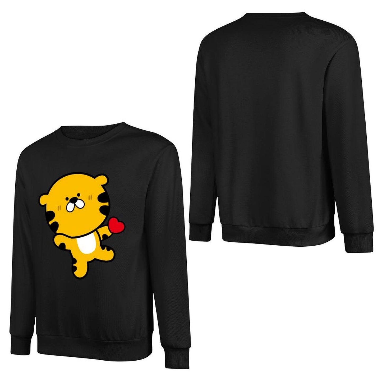 Front Patterned Long Sleeve TopStreetFit Oversized