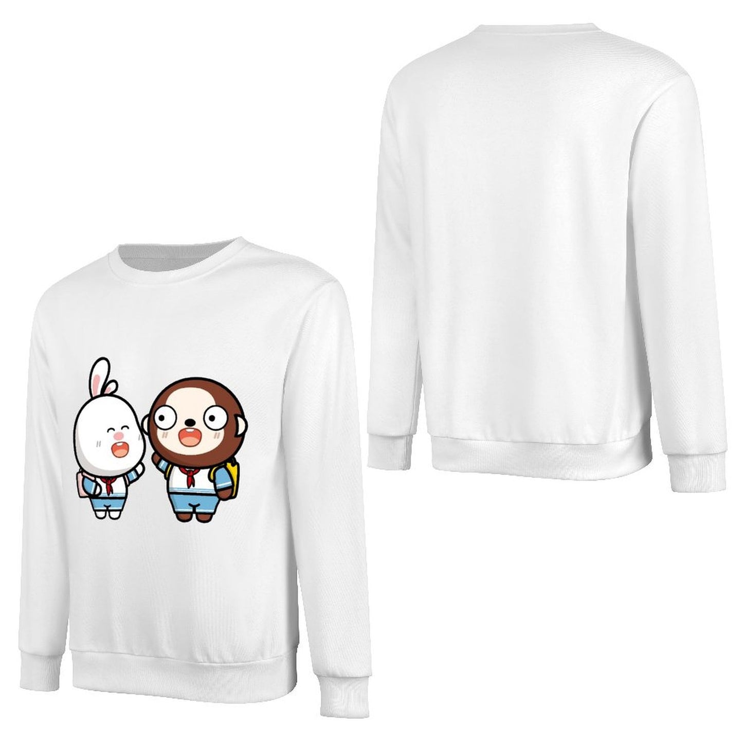 Front Patterned Long Sleeve TopSlim Fit Design-Your-Own