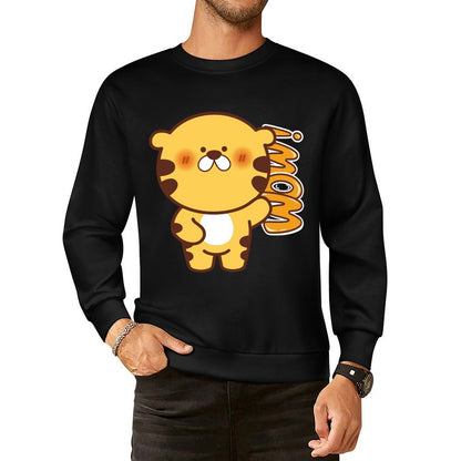 Front Patterned Long Sleeve TopSoft-Touch Solid