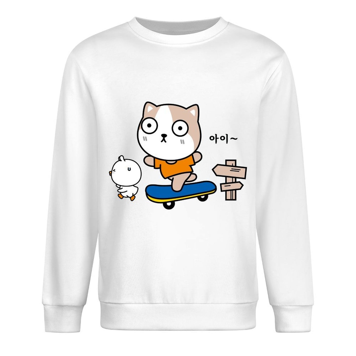 Front Patterned Long Sleeve TopTear-Resistant ClassicSeries