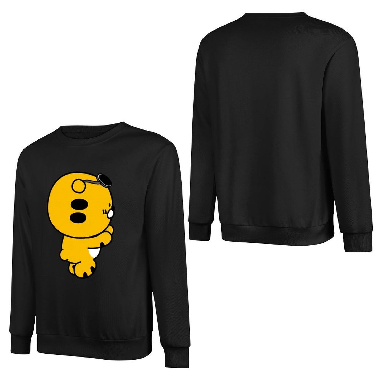 Front Patterned Long Sleeve TopActiveStyle Crisp Print