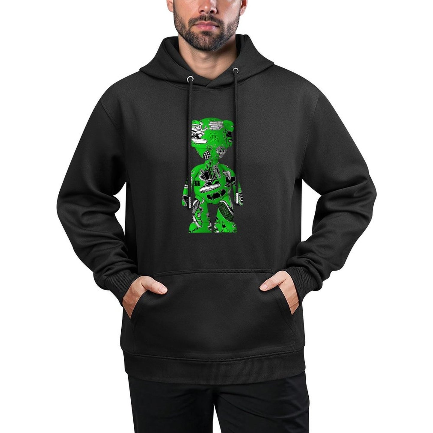 IPIB 250g Hooded Pocket Sweatshirt Front GraphicMen's Hooded  Sweatshirt6000118-5