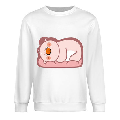 Front Patterned Long Sleeve TopSmooth Feel Clean Edges