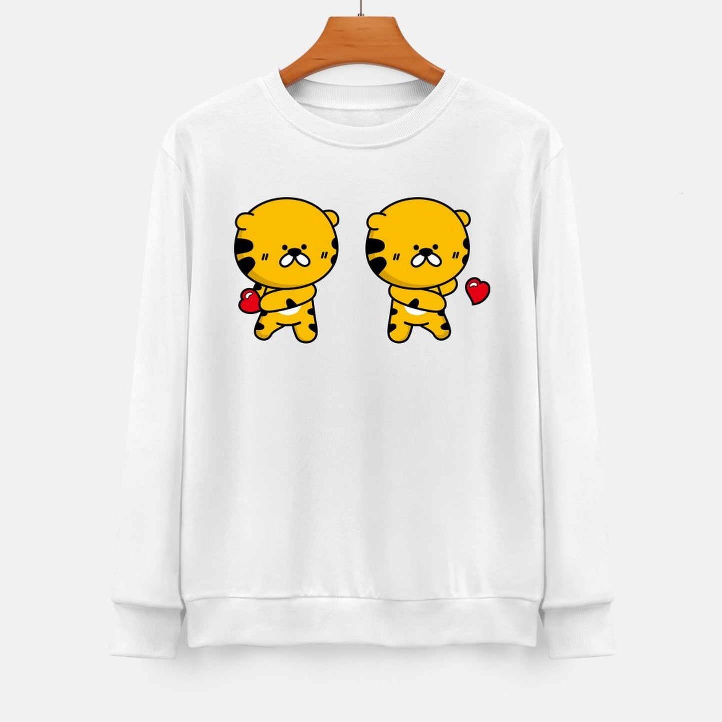 Front Patterned Long Sleeve TopSoft Neutral