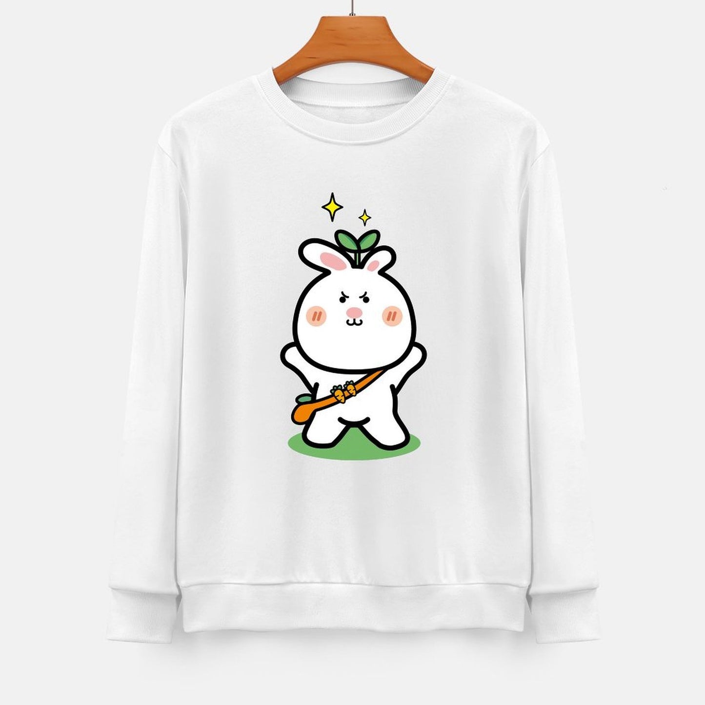 Front Patterned Long Sleeve TopSoft Tear-Resistant