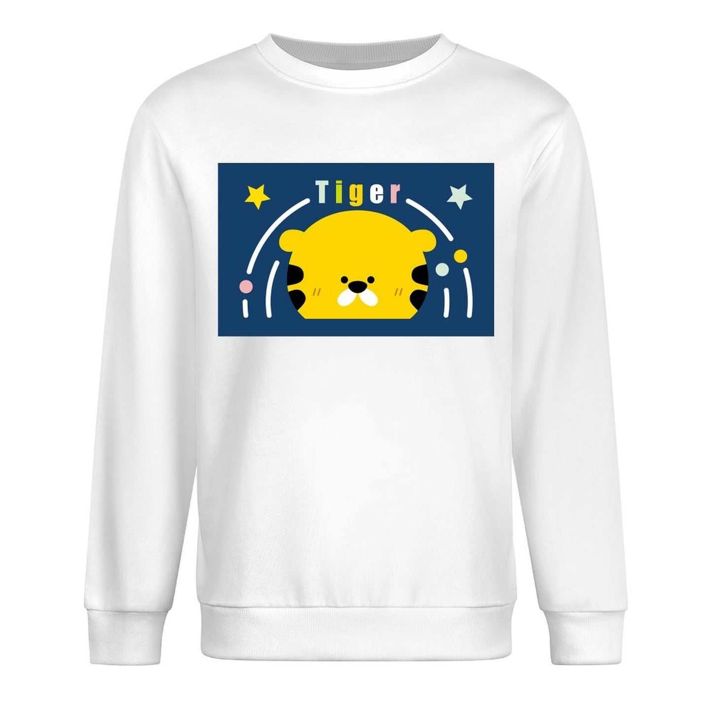 Front Patterned Long Sleeve TopSlim Fit Easy-Care