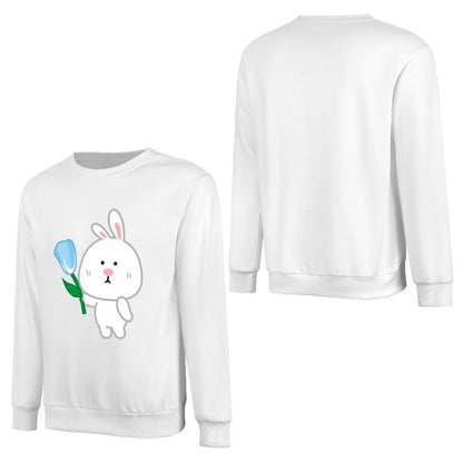 Front Patterned Long Sleeve TopVintage Neutral