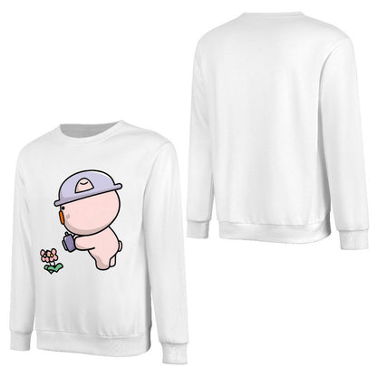 Front Patterned Long Sleeve TopStrong Eco-Conscious