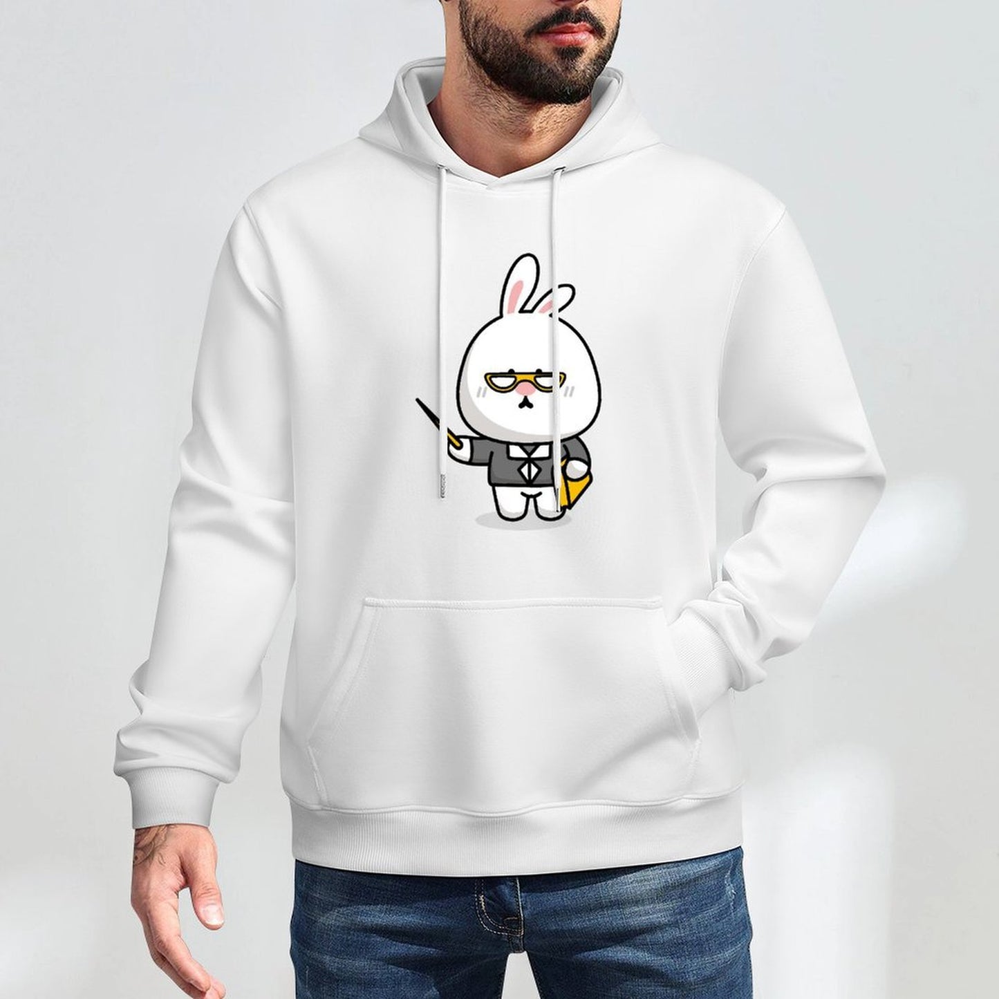 Smooth Feel Pocket Tee Front Graphic Hoodies