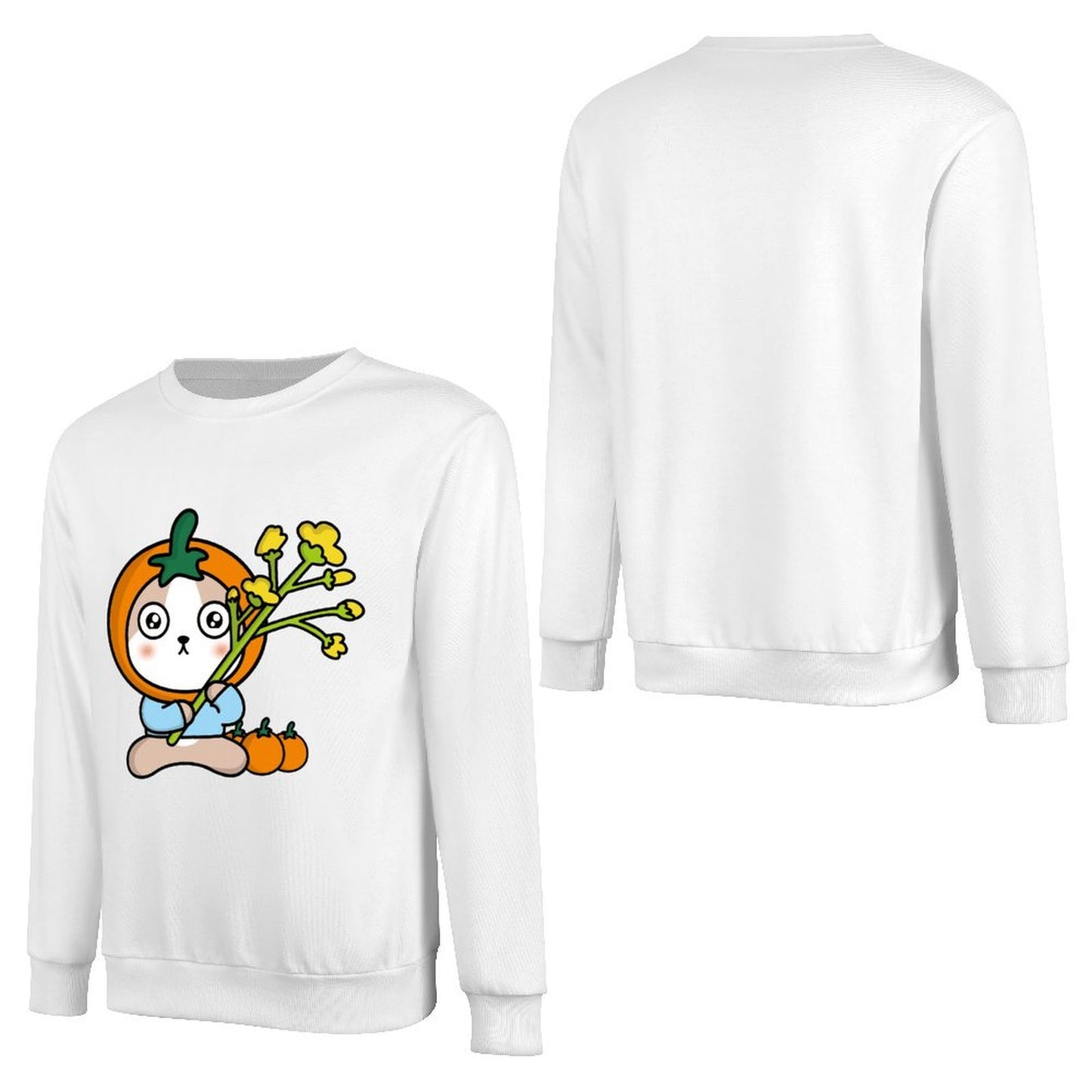 Front Patterned Long Sleeve TopTimelessStyle Durable