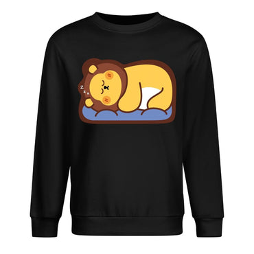 Front Patterned Long Sleeve TopEssential Crewneck