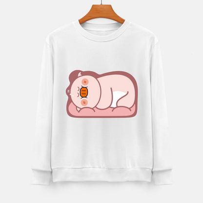 Front Patterned Long Sleeve TopSmooth Feel Clean Edges