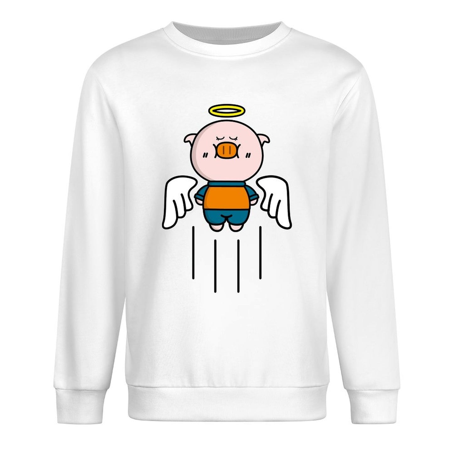 Front Patterned Long Sleeve TopTear-Resistant Street