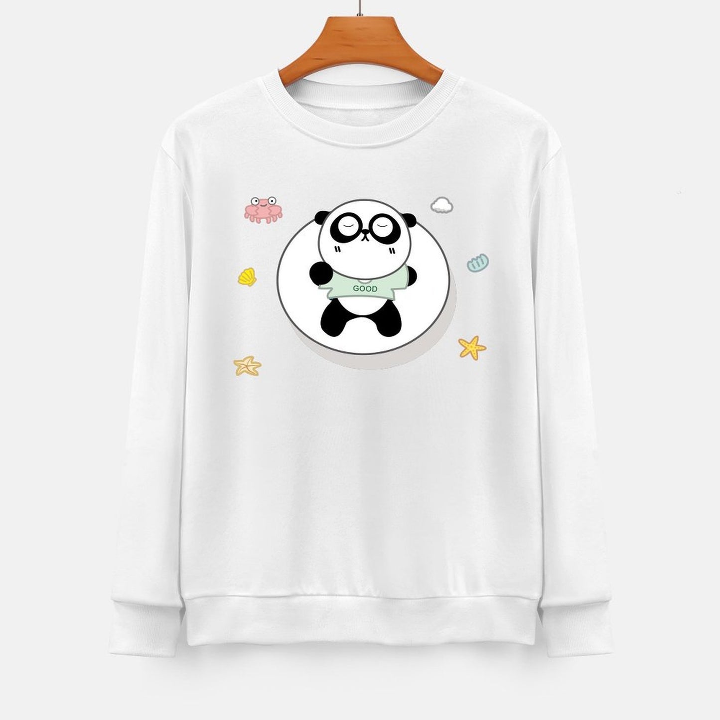 Front Patterned Long Sleeve TopBasicSeries Reliable