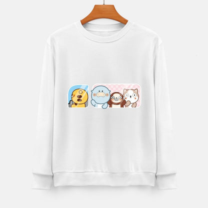 Front Patterned Long Sleeve TopSleek Premium