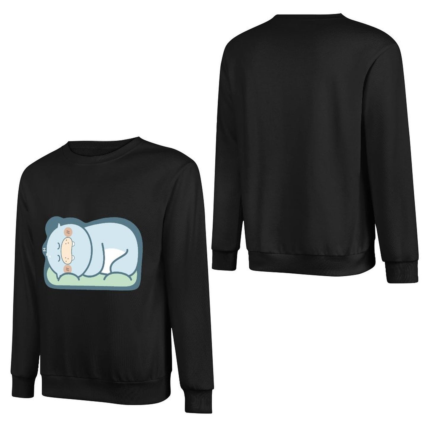 Front Patterned Long Sleeve TopVintage Essential