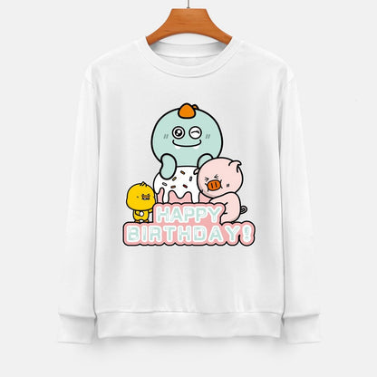 Front Patterned Long Sleeve TopLogo-Ready Heat-Transfer