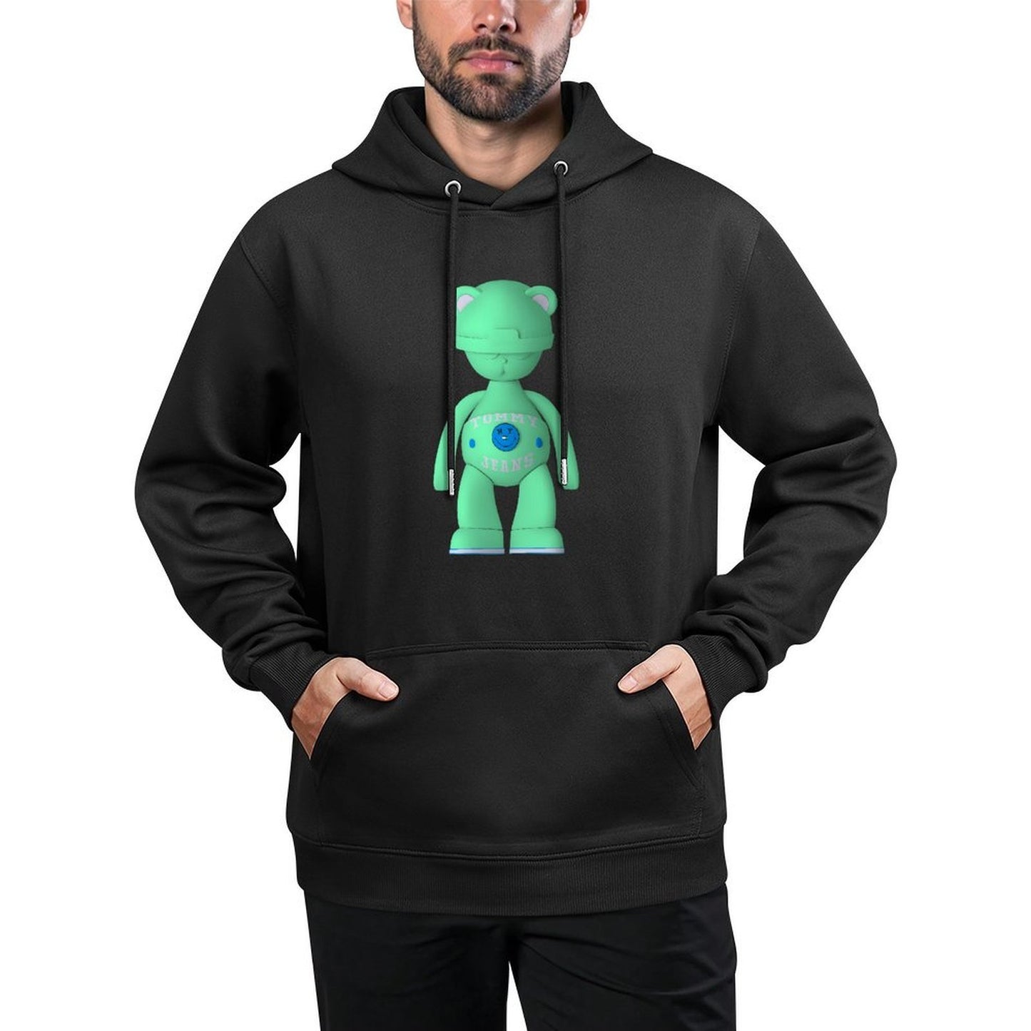 IPIB 250g Hooded Pocket Sweatshirt Front GraphicMen's Hooded  Sweatshirt6000122-4